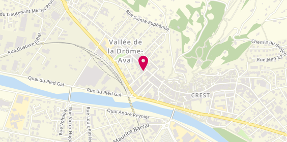 Plan de GOSSE Laurence, 6 Rue Félix Perrier, 26400 Crest