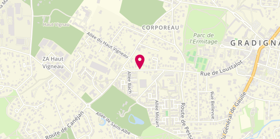 Plan de BERTHEAU Loïc, 73 Rue de Loustalot, 33170 Gradignan