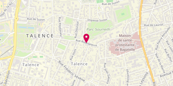 Plan de FABRE Benoît, 83 Rue Robespierre, 33400 Talence