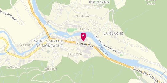 Plan de SCHWARTZ Jean, 45 C Grande Rue, 07190 Saint-Sauveur-de-Montagut