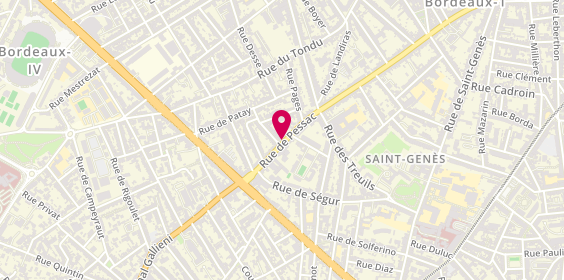 Plan de BERHOUET Arnaud, 219 Rue de Pessac, 33000 Bordeaux