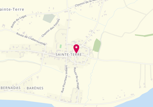 Plan de HIDALGO Sandra, 1 Route de la Plage, 33350 Sainte-Terre