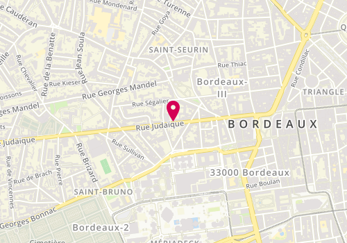 Plan de CHANSEAU Benoît, 91 Rue Judaïque, 33000 Bordeaux