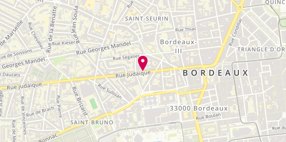 Plan de BIRAY Marie Hélène, 91 Rue Judaïque, 33000 Bordeaux