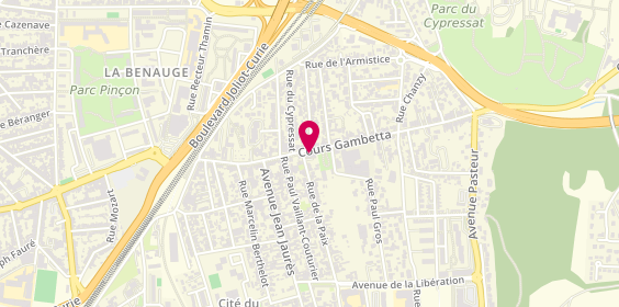 Plan de AZMA Michel, 69 Cours Gambetta, 33270 Floirac