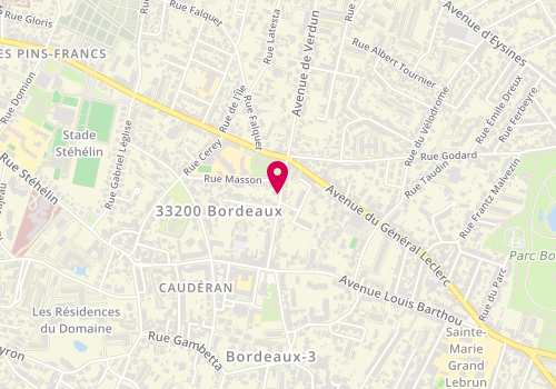 Plan de GIRARDEAU Paul, 50 Avenue Saint Amand, 33200 Bordeaux