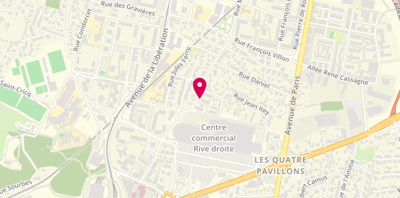 Plan de BATISTA ROY Carole, 75 Rue Edouard Herriot, 33310 Lormont