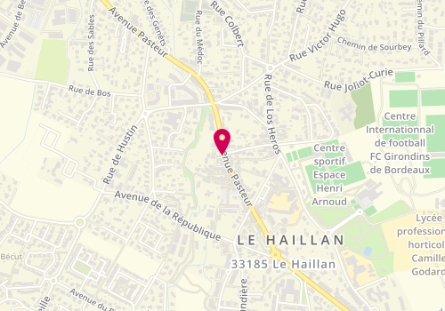 Plan de LALHEVE Vincent, 212 Avenue Pasteur, 33185 Le Haillan