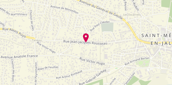 Plan de RUBERT Véronique, 57 Avenue Jean Jacques Rousseau, 33160 Saint-Médard-en-Jalles