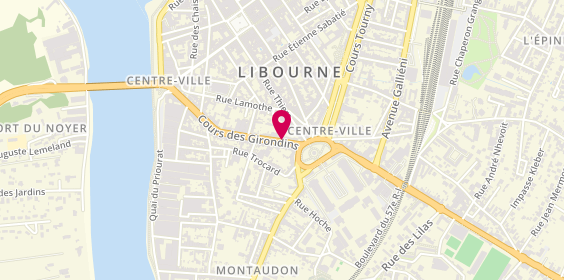 Plan de POTIER Laura, 85 Cours des Girondins, 33500 Libourne
