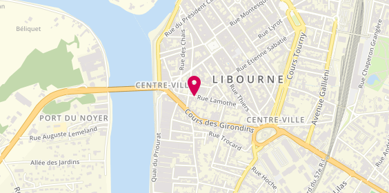 Plan de LEBRETON Julien, 42 Rue Lamothe, 33500 Libourne