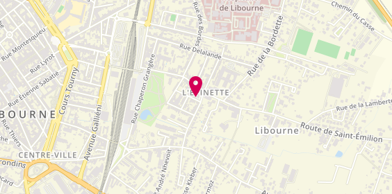 Plan de FAESSEL Odile, 4 Place de l'Épinette, 33500 Libourne