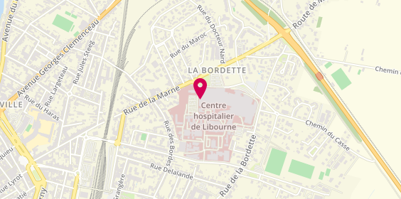 Plan de LE DONNE Mélanie, 112 Rue de la Marne, 33505 Libourne