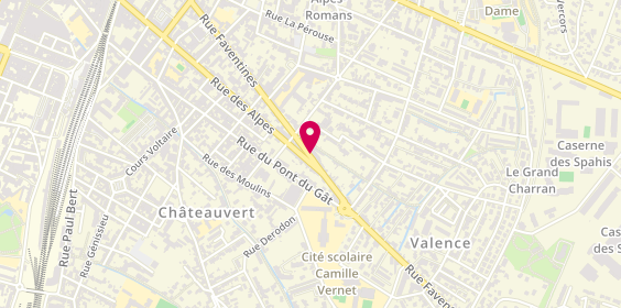 Plan de LOUBIERE Bénédicte, 147 Rue Faventines, 26000 Valence