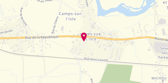 Plan de BAUDET Sylvie, 7 Rue de Saint Sauveur, 33660 Camps-sur-l'Isle