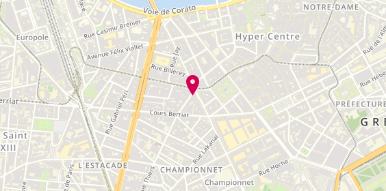 Plan de ROZENCWEIG Sophie, 1 Rue Thiers, 38000 Grenoble