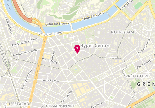 Plan de GINOUX Isabelle, 10 Rue de Belgrade, 38043 Grenoble