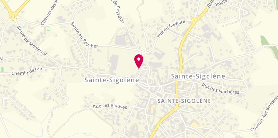 Plan de SOUCASSE Patrick, Place des Anciens d'Afn, 43600 Sainte-Sigolène