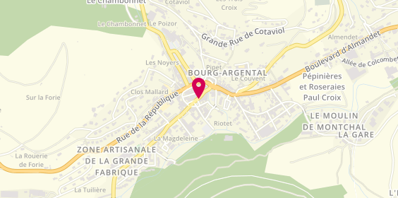 Plan de GRANGE Olivier, 15 Place de la Cité, 42220 Bourg-Argental