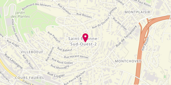 Plan de BLANC Sylvie, 25 Bis Rue Peyret Lallier, 42100 Saint-Étienne