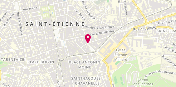 Plan de ROCLE Pierre, 1 Place Jean Moulin, 42000 Saint-Étienne