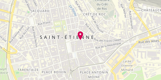 Plan de VOURTOU Maria, 6 Rue Blanqui, 42000 Saint-Étienne