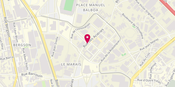 Plan de HATIMI Lahcene, 70 Rue des Acieries, 42000 Saint-Étienne