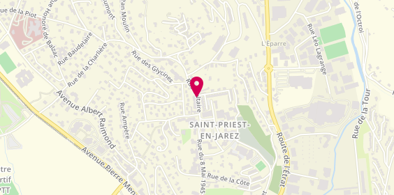 Plan de MEDJENAH Tarek, 5 Rue Voltaire, 42270 Saint-Priest-en-Jarez