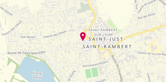 Plan de MONTAGNE Blandine, 6 Bis Place de la Republique, 42170 Saint-Just-Saint-Rambert