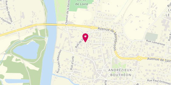 Plan de GRUMIAUX Bertrand, 28 Rue de la Fontchalon, 42160 Andrézieux-Bouthéon