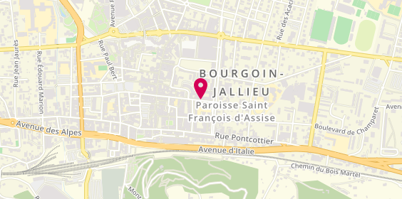 Plan de MOUTAABBID Loubna, 25 Rue Victor Hugo, 38300 Bourgoin-Jallieu