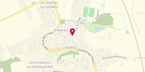 Plan de DEMONET Marc, 19 Rue du Stade, 38790 Diémoz