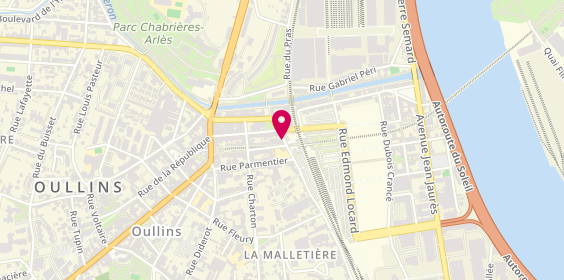 Plan de BOUCHOUCHA Samuel, 2 Rue Louis Aulagne, 69600 Oullins