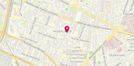 Plan de ALBANO Laurent, 49 Rue Saint Nestor, 69008 Lyon
