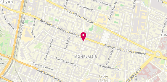 Plan de MOYENCOURT Christophe, 4 Rue Saint Maurice, 69008 Lyon