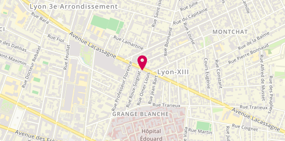 Plan de GRATEAU Anne Cécile, 114 Avenue Lacassagne, 69003 Lyon