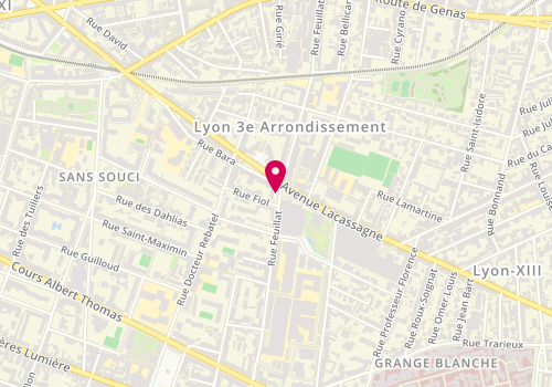 Plan de ADIB YAZDI Myriam, 44 Rue Feuillat, 69003 Lyon
