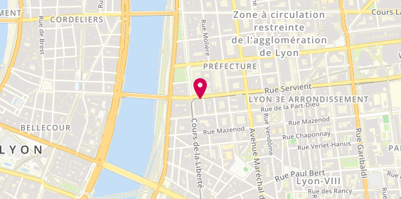 Plan de MY Marie Anne, 18 Rue Servient, 69003 Lyon