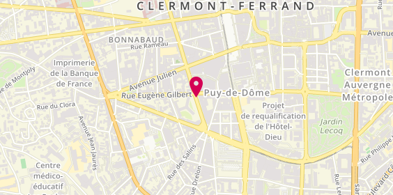 Plan de CHARBONNIER Marie, 43 Rue Bonnabaud, 63000 Clermont-Ferrand