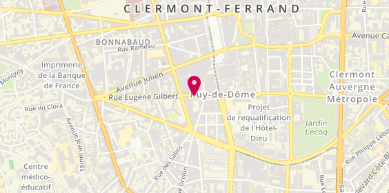 Plan de DOUILLARD Thomas, 3 Rue Eugène Gilbert, 63000 Clermont-Ferrand