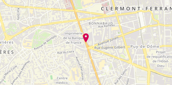 Plan de KEPPI REGARD Nathalie, 37 Boulevard Duclaux, 63000 Clermont-Ferrand