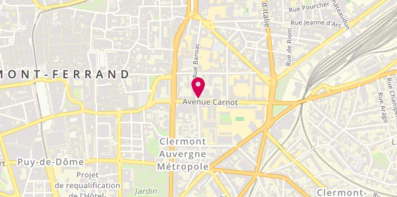 Plan de BRENAS Jean Pierre, 11 Avenue Carnot, 63000 Clermont-Ferrand