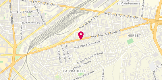 Plan de BONNARDEL KAOUANE Charlotte, 86 Rue Anatole France, 63000 Clermont-Ferrand