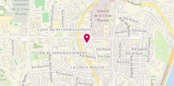 Plan de MARTY Myriam, 101 Rue Denfert Rochereau, 69004 Lyon