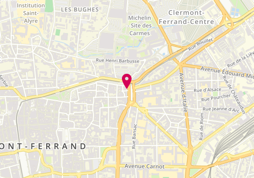 Plan de SACCOMANI Romain, 13 Place Delille, 63000 Clermont-Ferrand