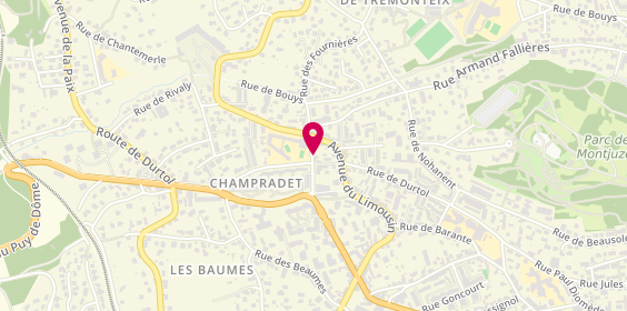 Plan de CHAMBERAUD Nicole, 12 Rue Canrobert, 63100 Clermont-Ferrand