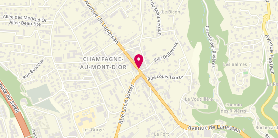 Plan de GRAZIANO VOGEL Delphine, 44 Avenue de Lanessan, 69410 Champagne-au-Mont-d'Or