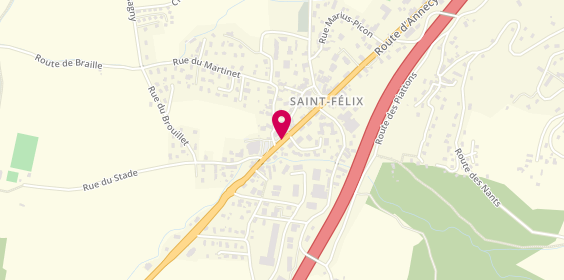 Plan de BAZIN GITTON Sophie, 200 Route d'Aix Les Bains, 74540 Saint-Félix