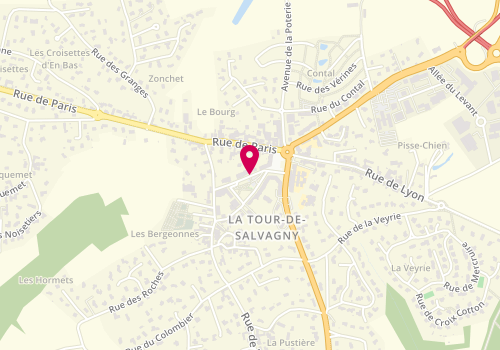 Plan de CHAMPAGNON Xavier, 8 A Rue de la Mairie, 69890 La Tour-de-Salvagny