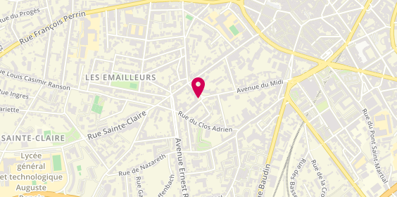 Plan de FOUGERES Aurélie, 6 Place Lazare Carnot, 87000 Limoges